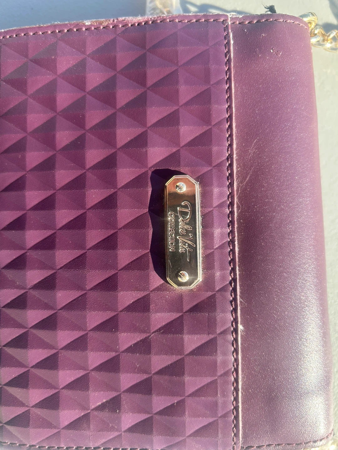 Purple Dolce Vita Crossbody Bag leather