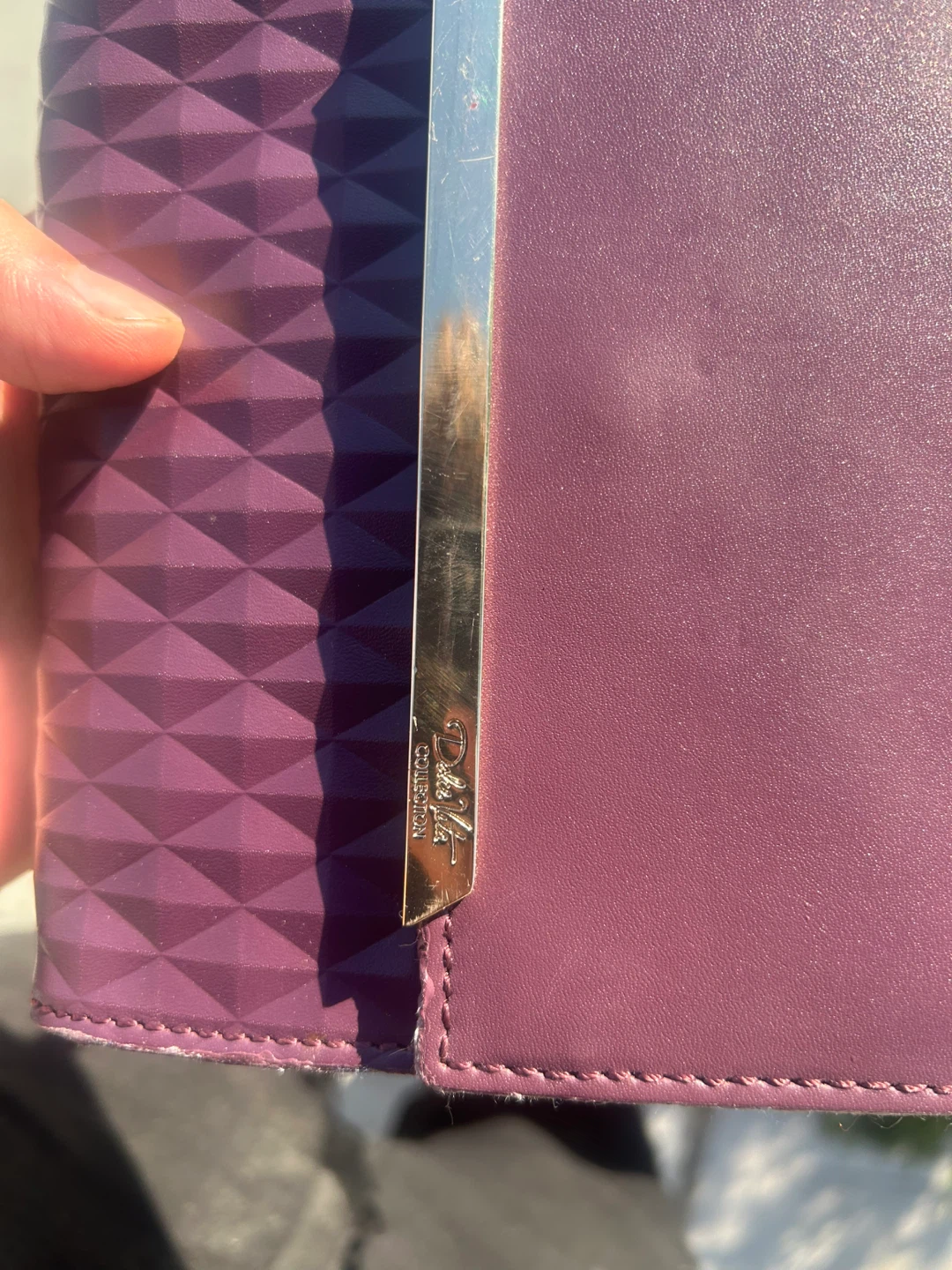 Purple Dolce Vita Crossbody Bag leather - photo 2