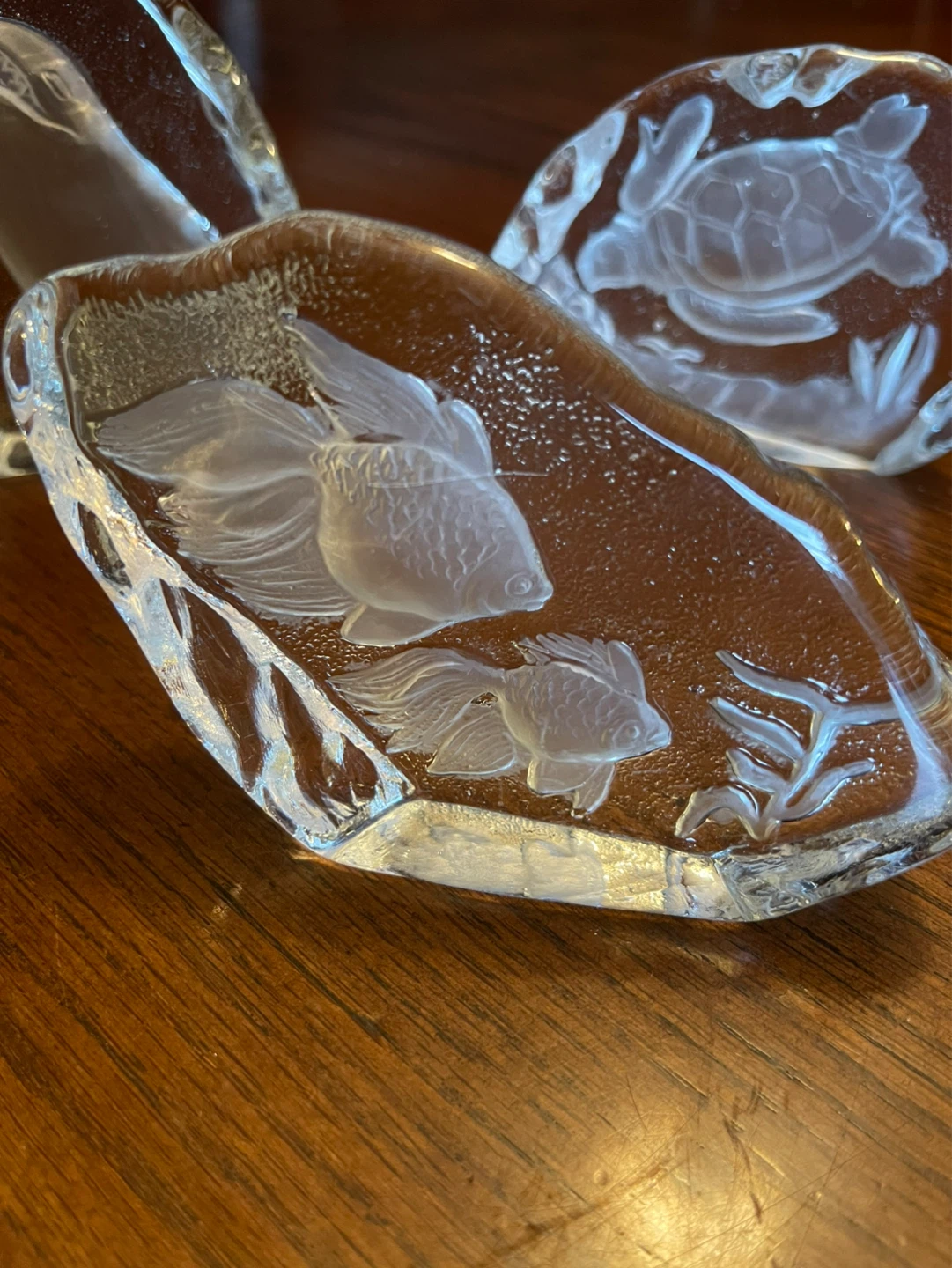 ⚽ Set of 4 clear decorative collectables - photo 3