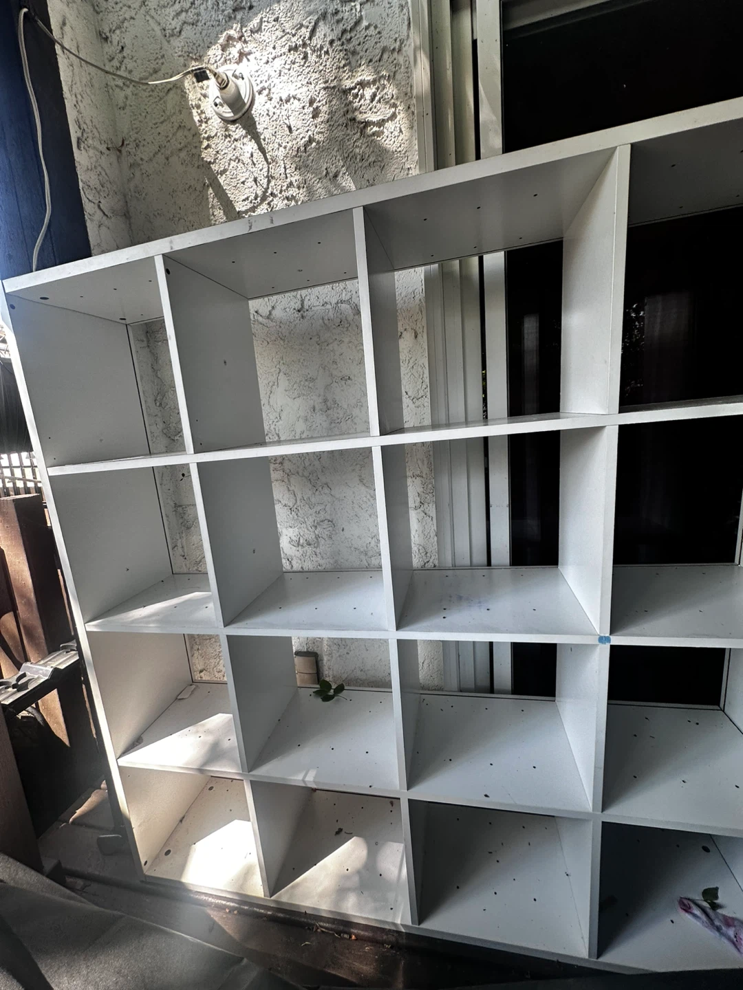 White 16-Cube Storage Shelf Unit - photo 2