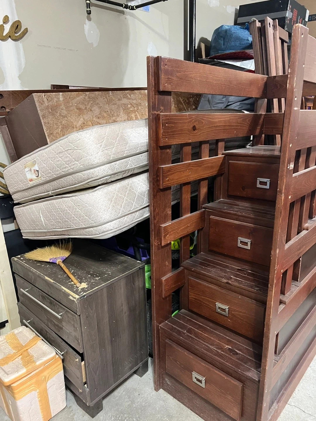 Wooden Bunk Bed with Drawers - photo 3