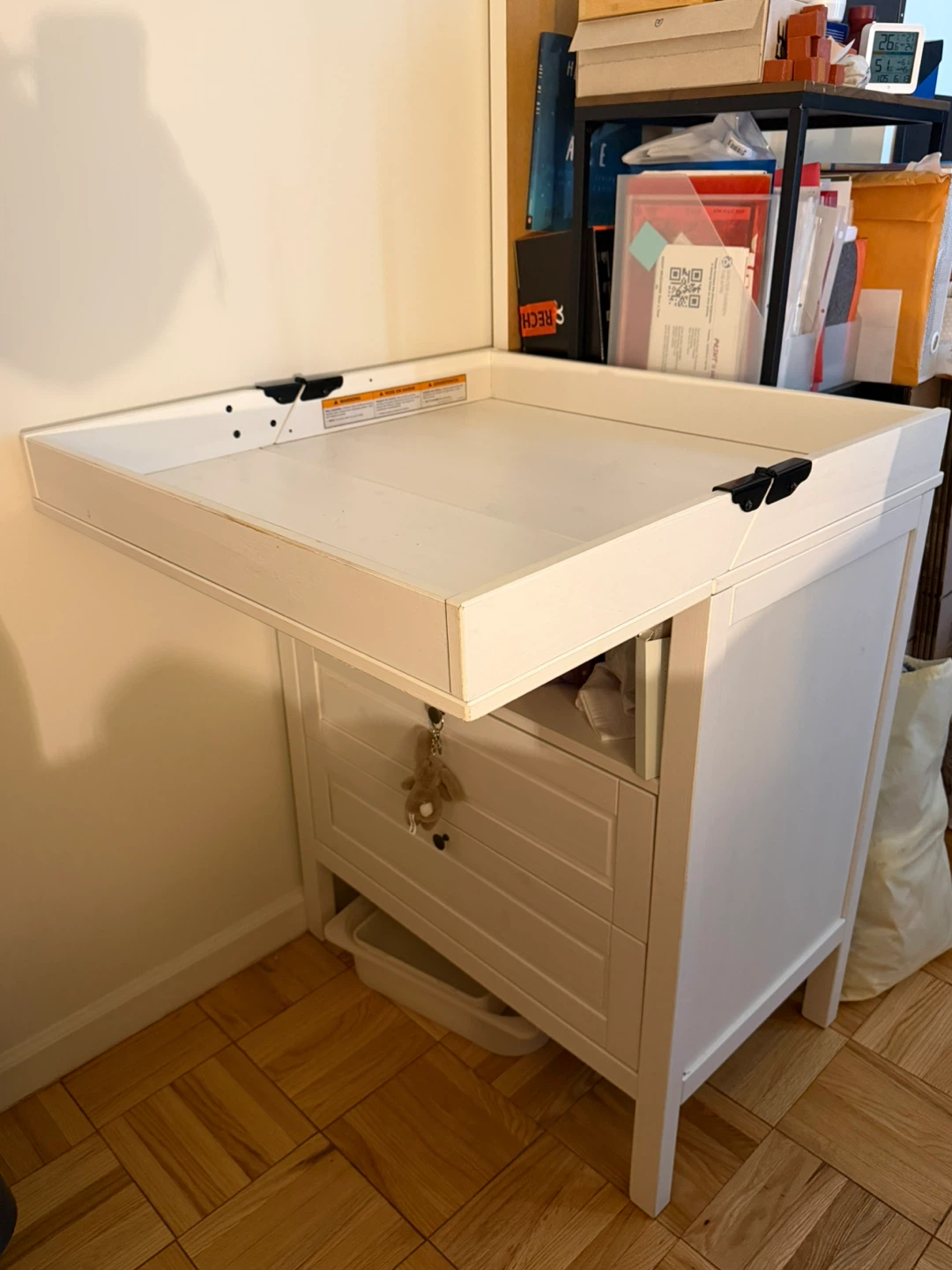 GIVING AWAY - White Changing Table with Drawers FOR FREE
