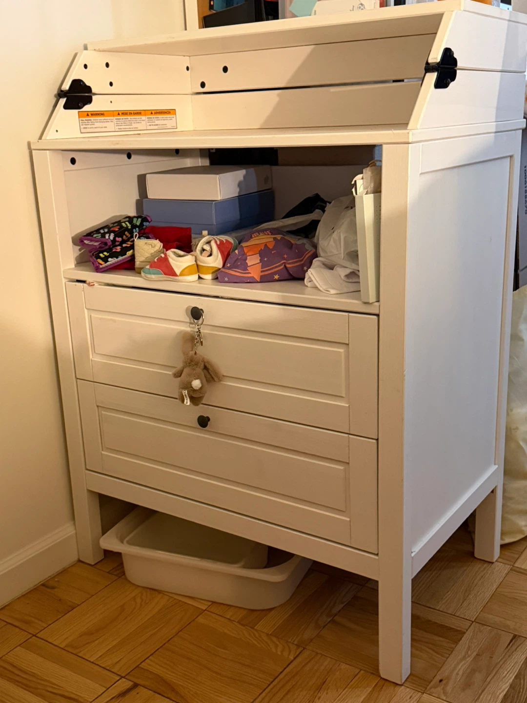 GIVING AWAY - White Changing Table with Drawers FOR FREE - photo 3