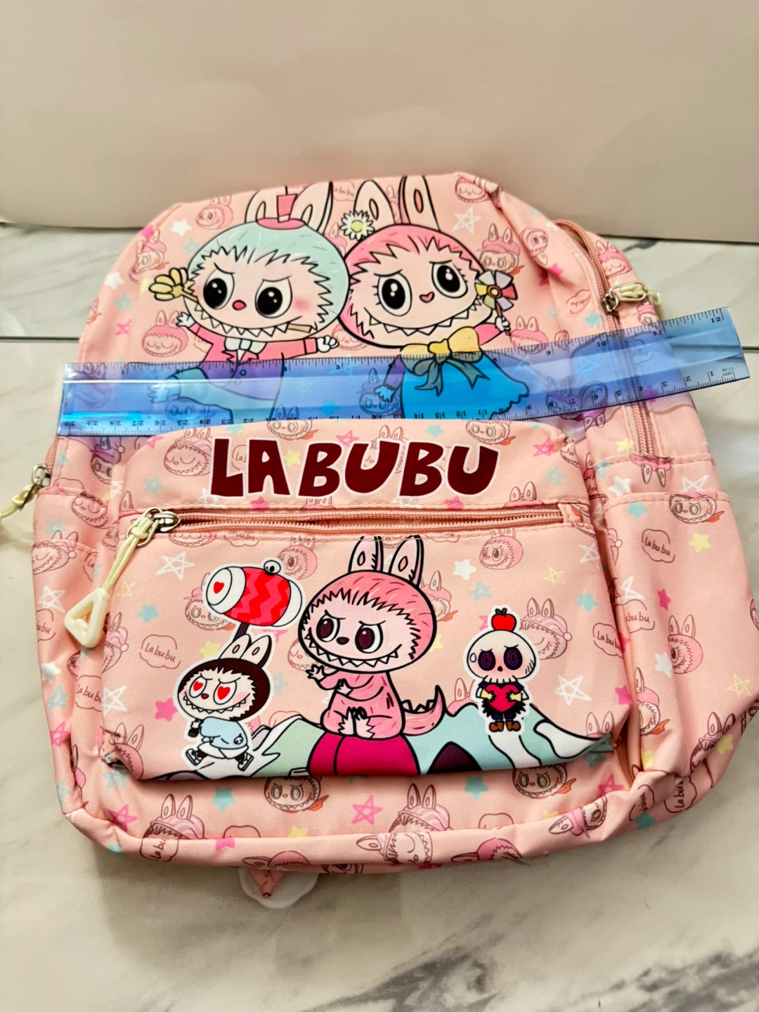 ⚽️Labubu Pink Cartoon Character Backpack - photo 3