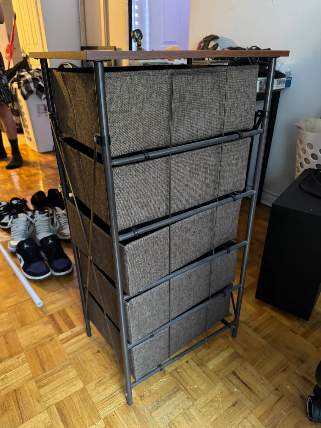 Brown Fabric Drawer Dresser - photo 3