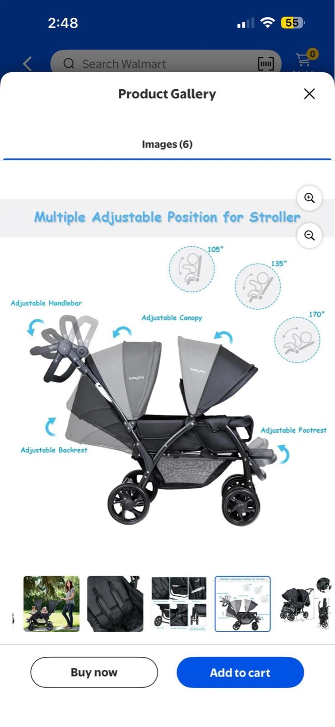 Babyjoy Foldable Double Baby Stroller - photo 4