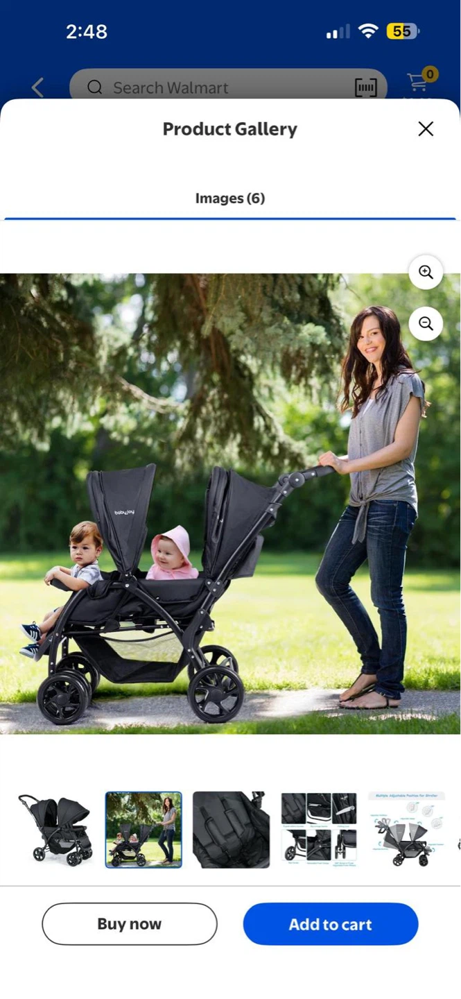 Babyjoy Foldable Double Baby Stroller - photo 5