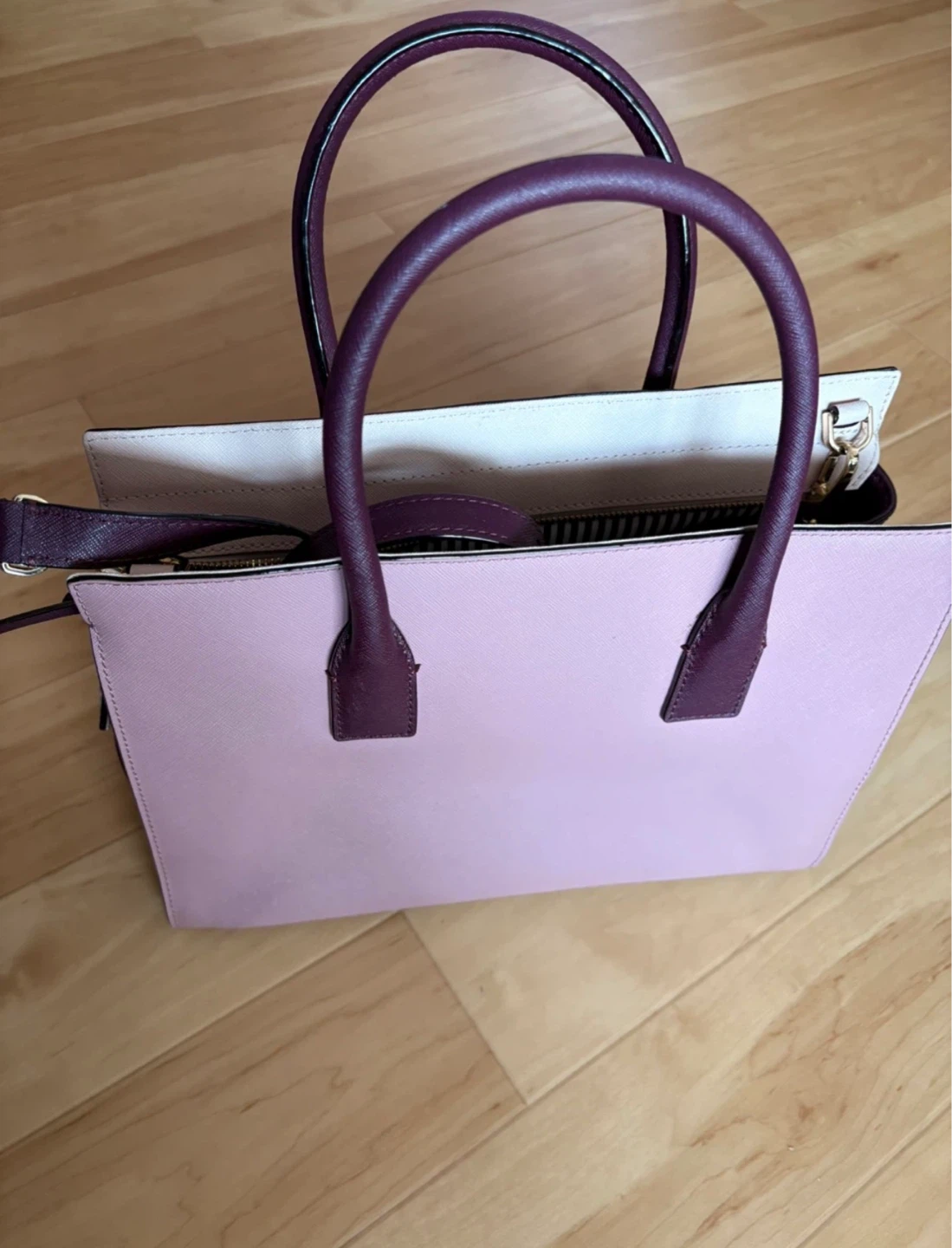 Kate Spade Pink & Purple Leather Tote Bag⚽️ - photo 5