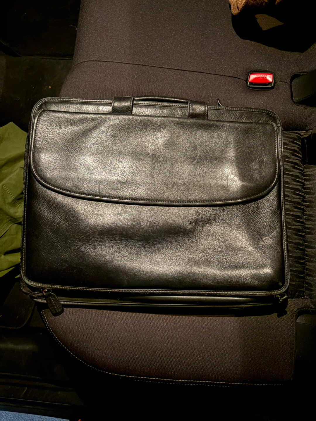 Johnston & Murphy Black Leather Briefcase - photo 4