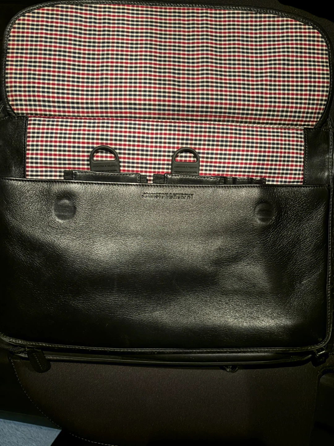 Johnston & Murphy Black Leather Briefcase - photo 3