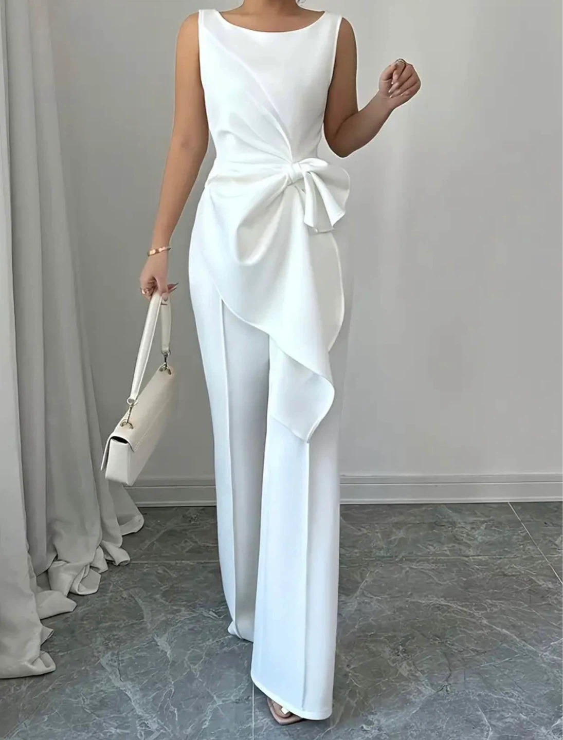 Elegant Women’s Set 🤍(top + pants)