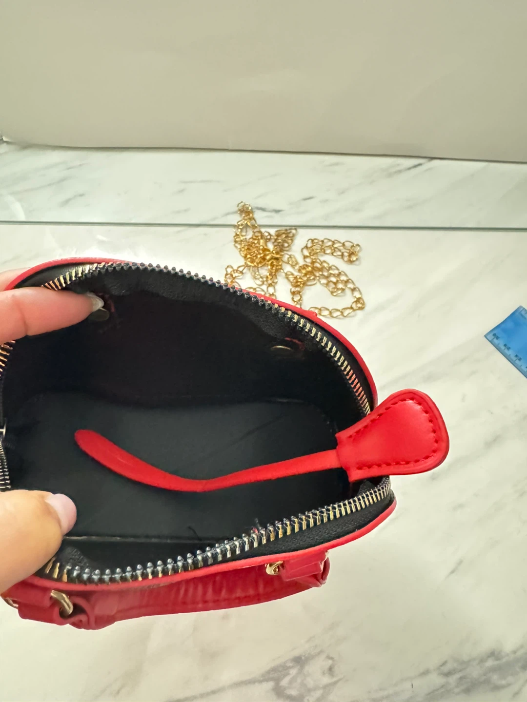 ⚽️ Mini Dome Handbag with Chain Strap - photo 2