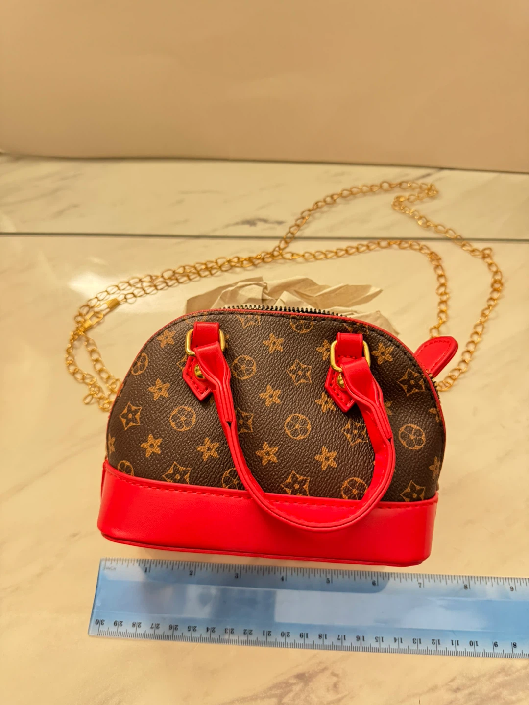 ⚽️ Mini Dome Handbag with Chain Strap