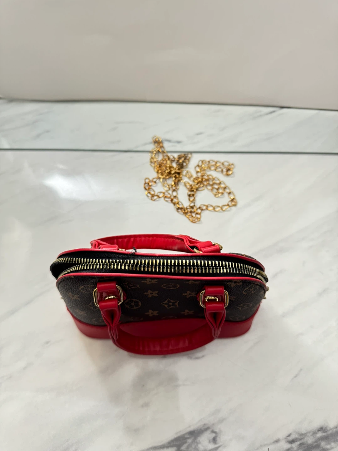 ⚽️ Mini Dome Handbag with Chain Strap - photo 3