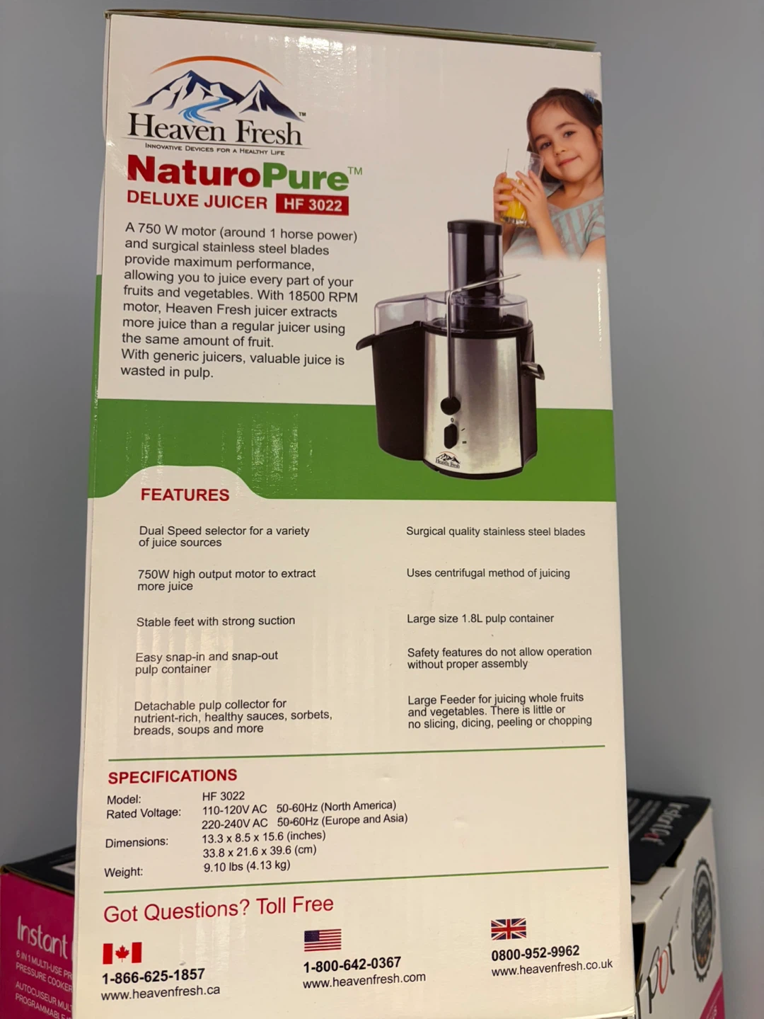 Heaven Fresh NaturoPure Deluxe Juicer HF 3022 ⚽ - photo 2