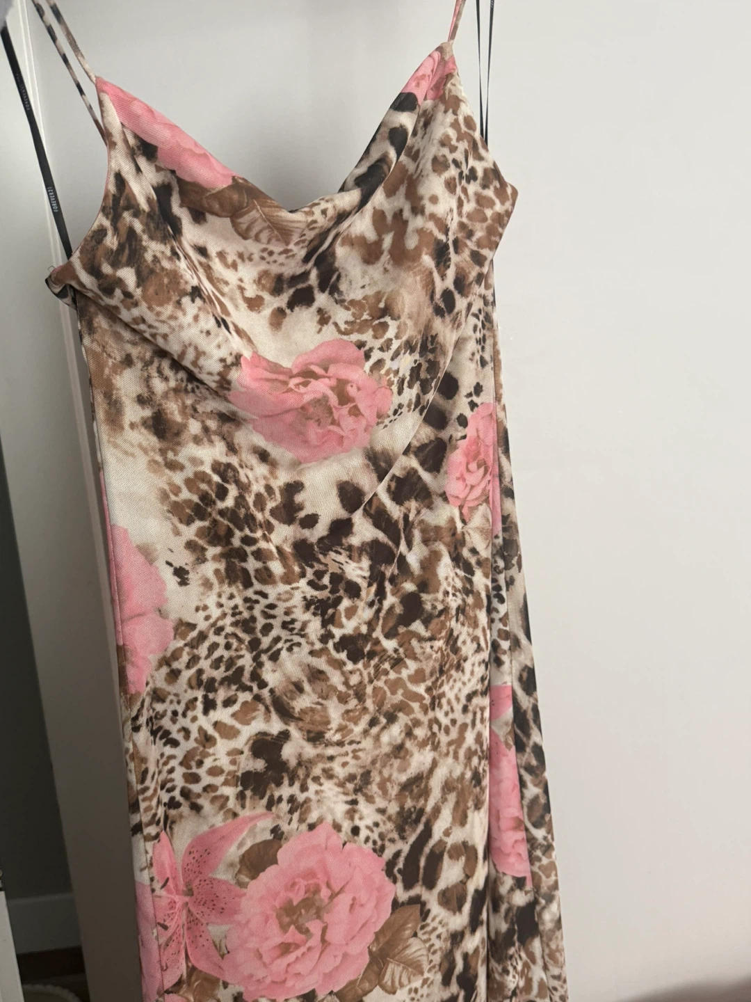 Maxi Dress with Leopard and Floral Print - photo 2