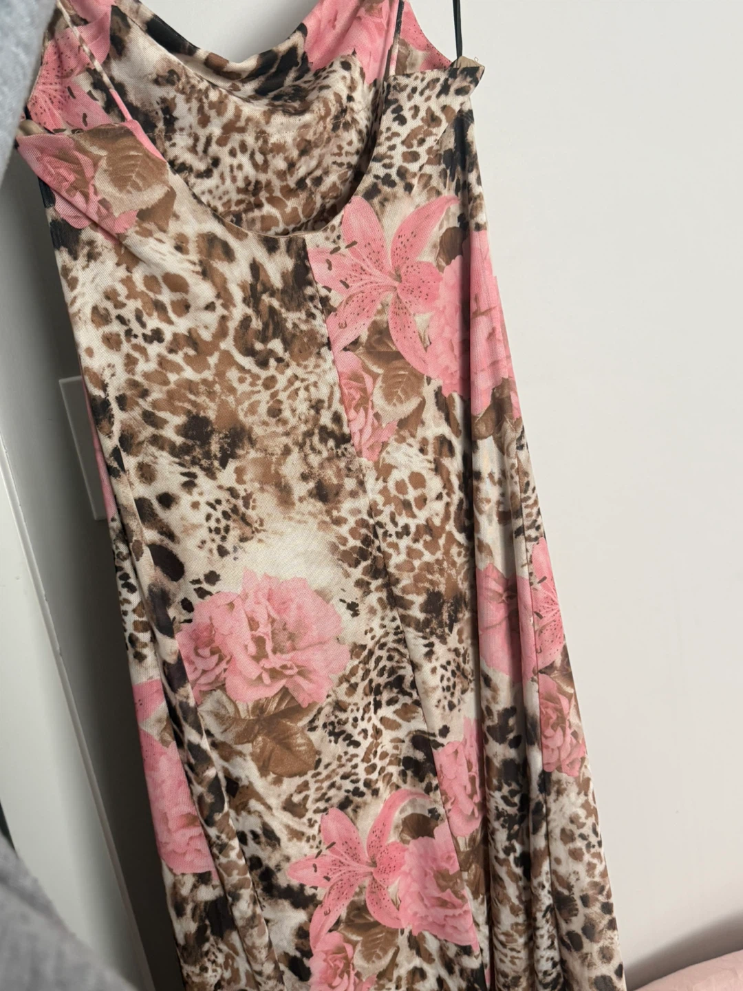 Maxi Dress with Leopard and Floral Print - photo 4