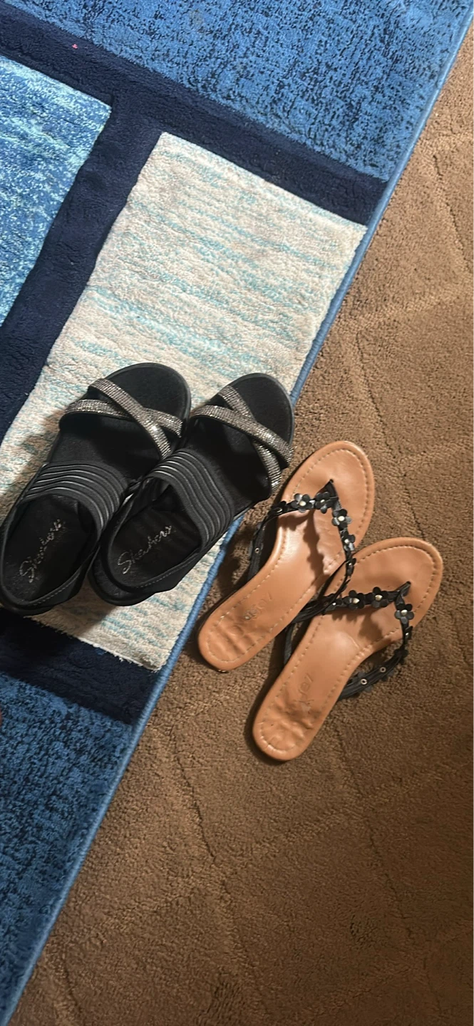 Skechers Black Sandals