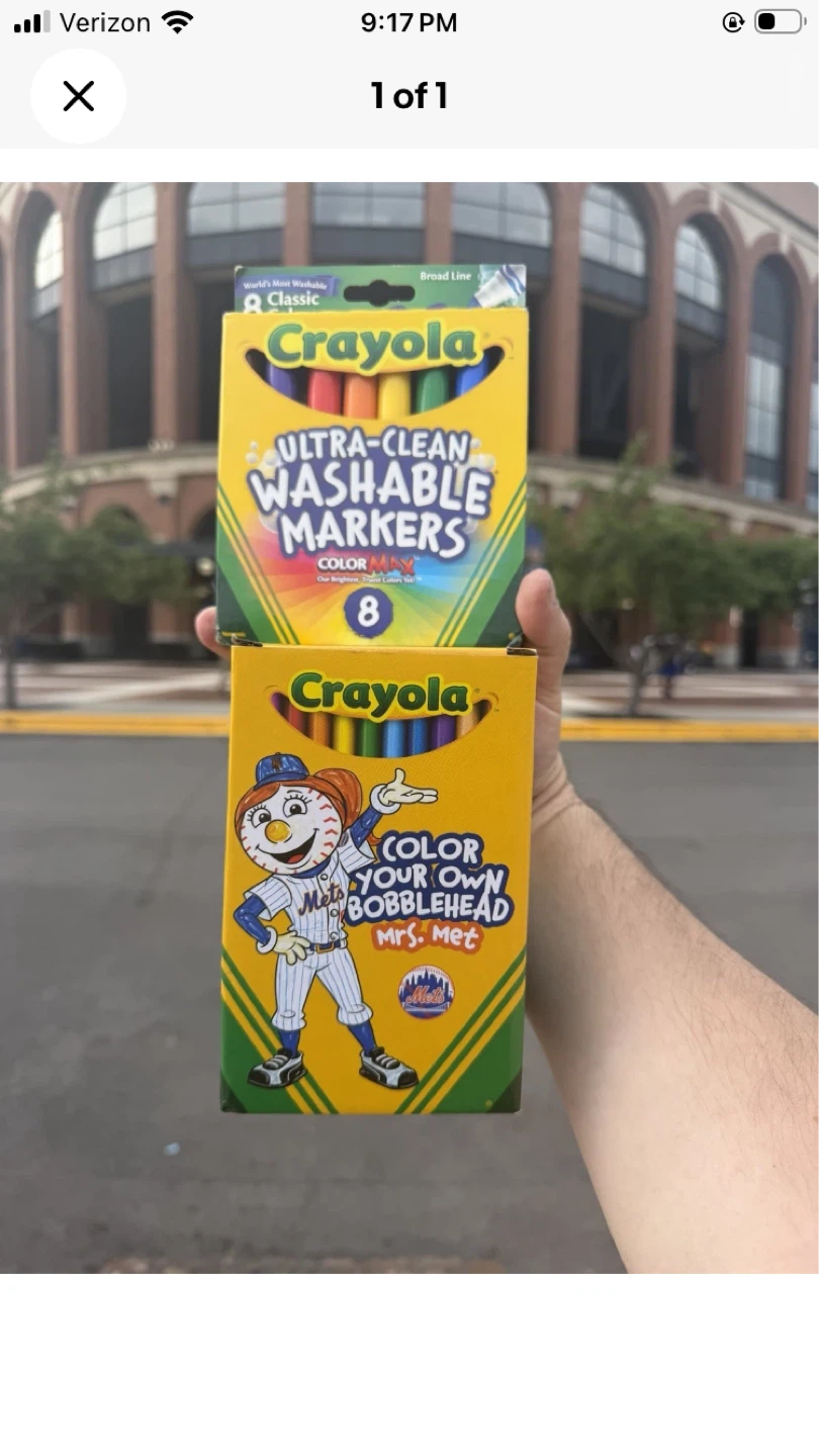 Crayola Ultra-Clean Washable Markers & Color Your Own Bobblehead