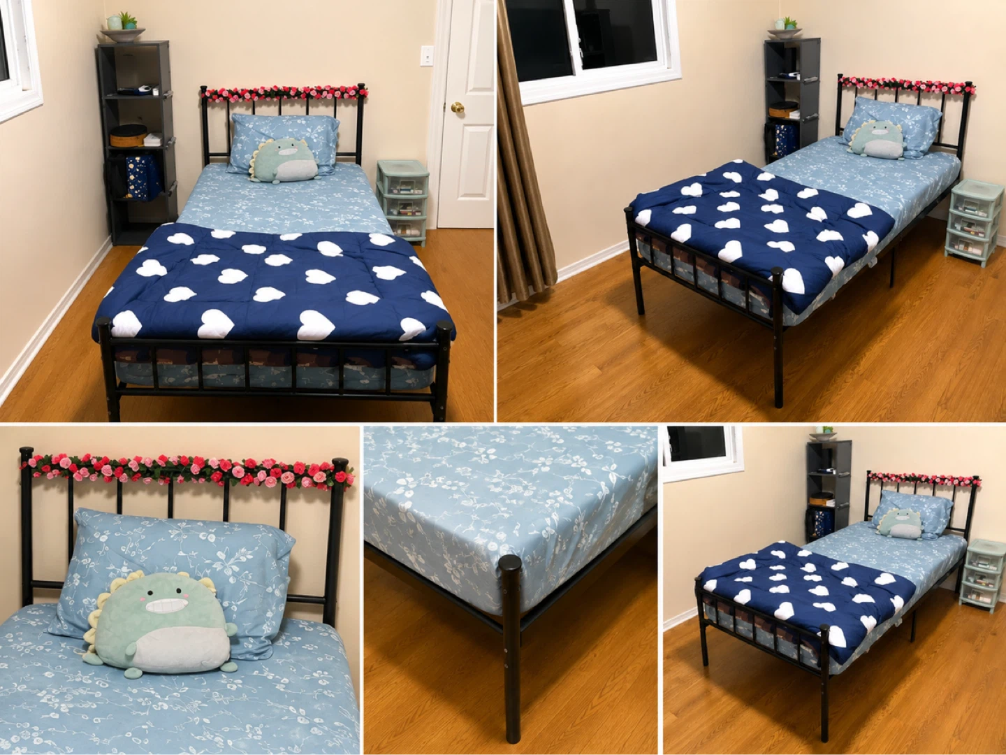 Twin Bed Frame + Mattress Set – $200