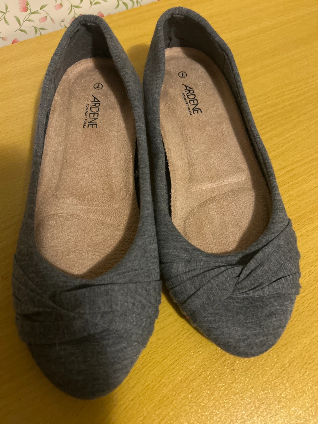 Ardene Grey Ballet Flats Size 7 ⚽