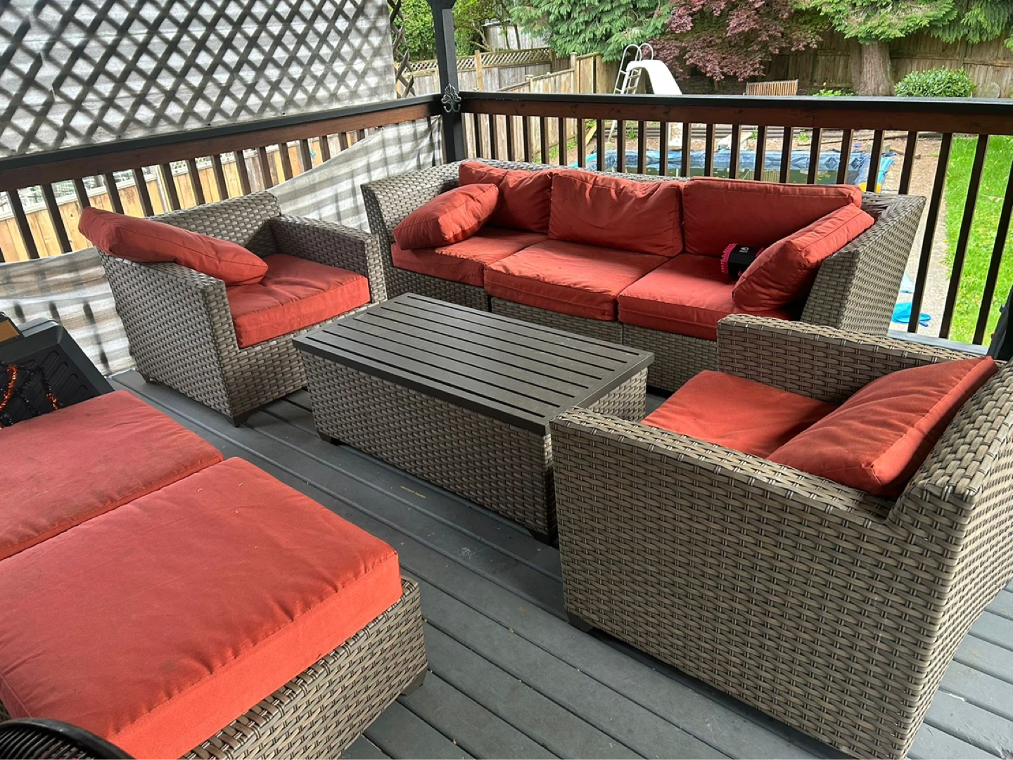 72 Outdoor Wicker Patio Set - photo 2