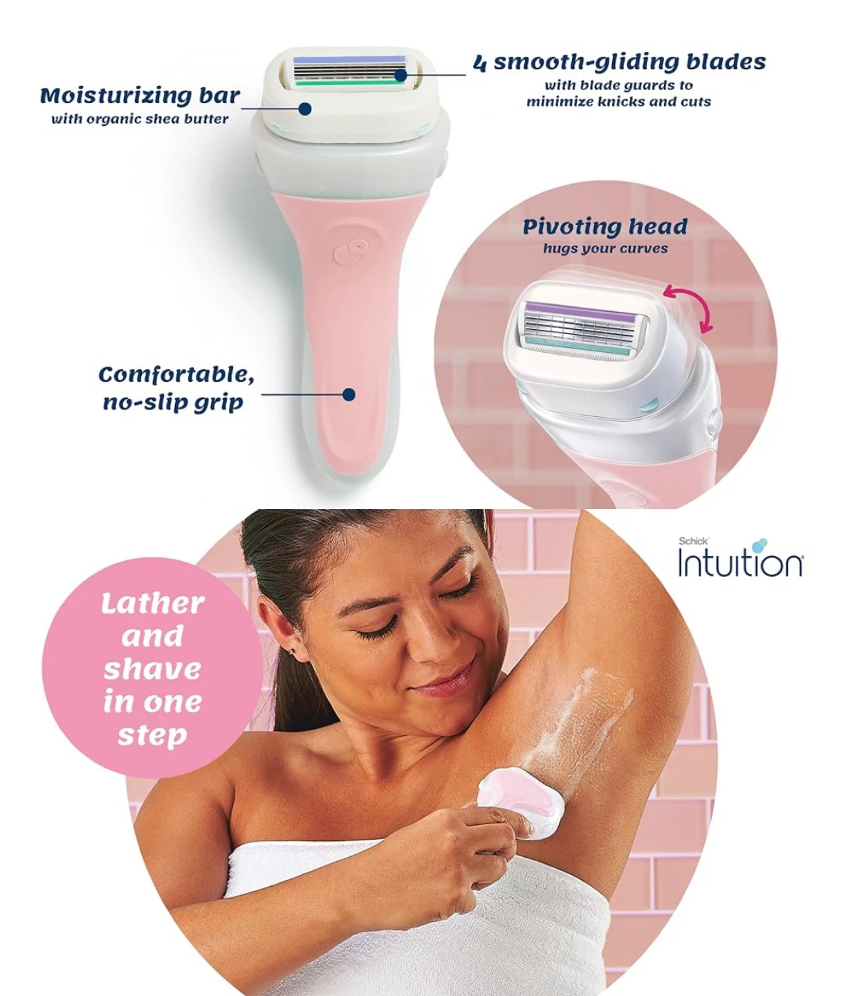⚽️ 🆕 Schick Intuition Razor with Moisturizing Bar - photo 4