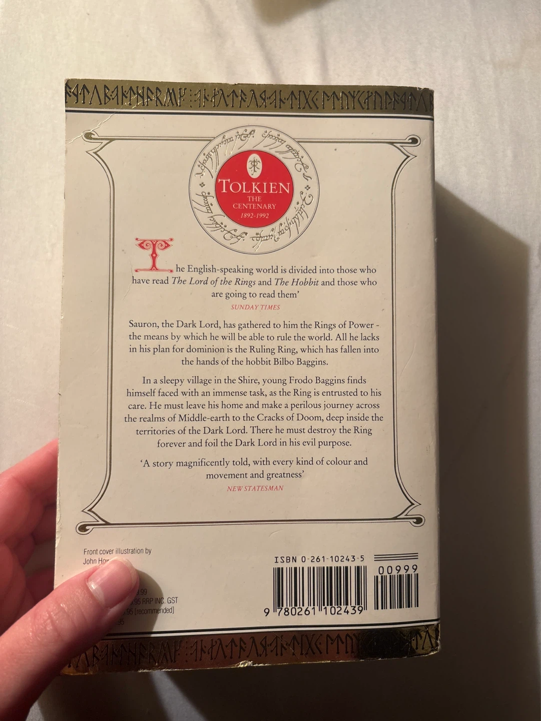 J.R.R. Tolkien The Lord of the Rings One Volume Edition Book - photo 3