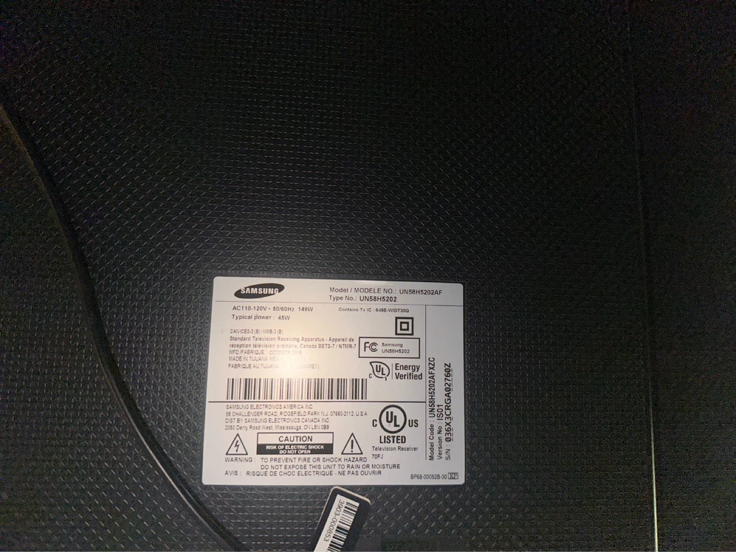 Samsung 58" Smart TV. Model-58H5202. - photo 2