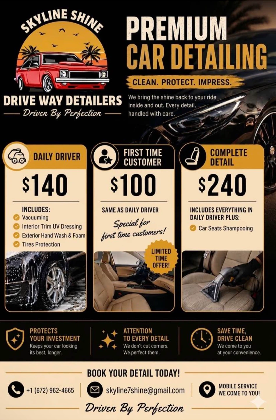 Mobile car detailing