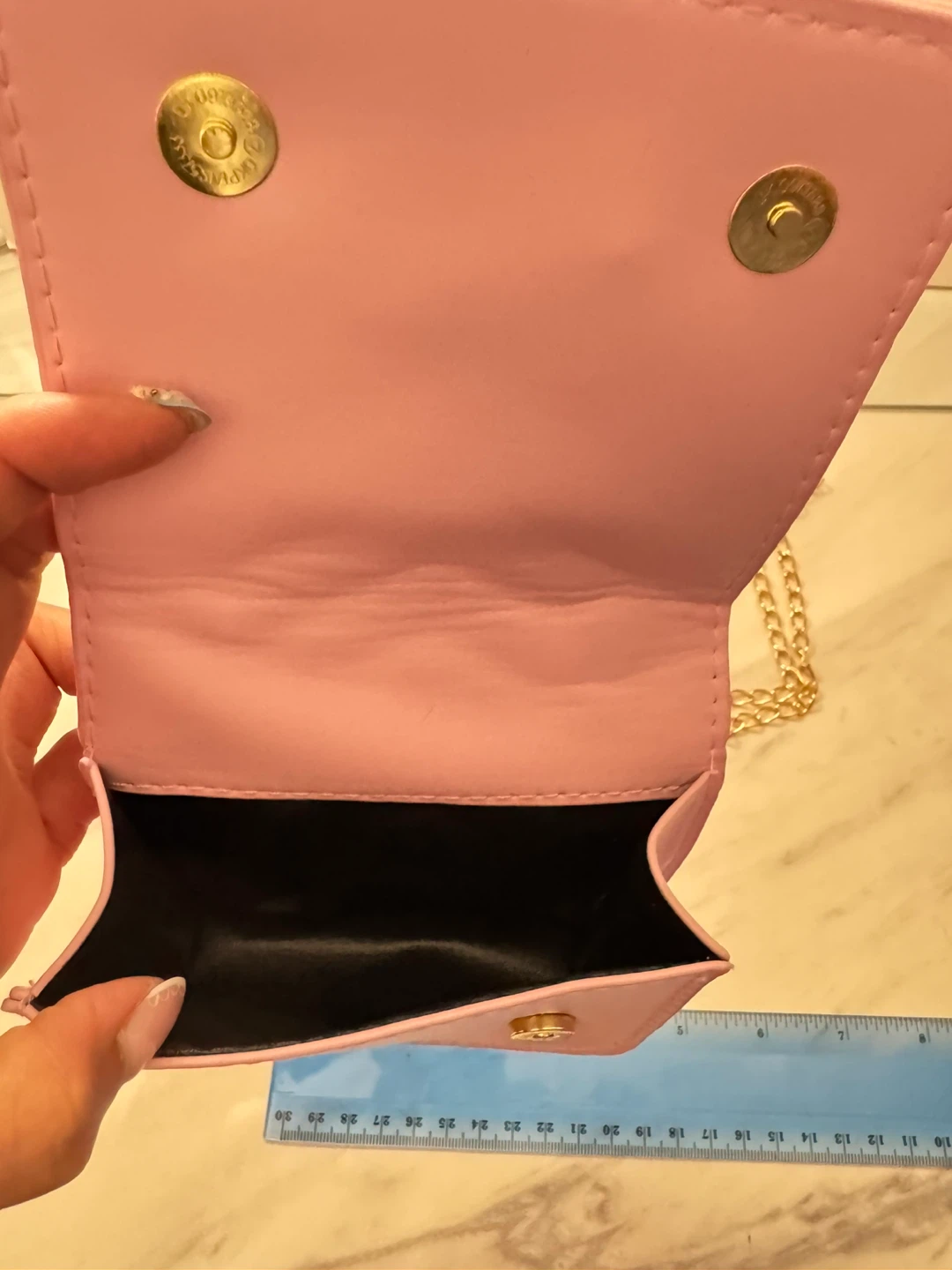 ⚽️Pink Mini Quilted Handbag with Pearl Handle - photo 3