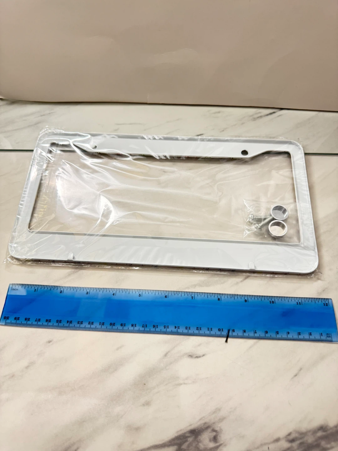 ⚽️License Plate Frame with Decorative Logo Pattern - photo 2
