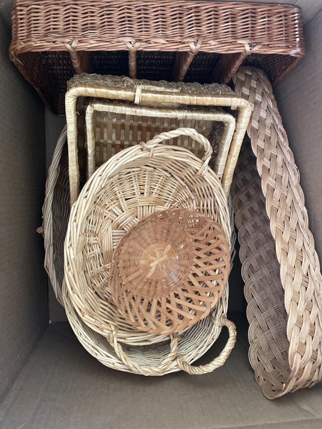 Wicker Baskets Set