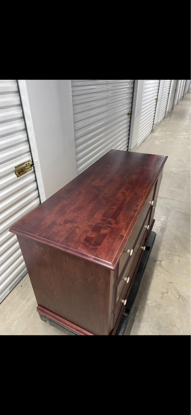 Cherry Wood Dresser Changing Table Armoire - photo 5