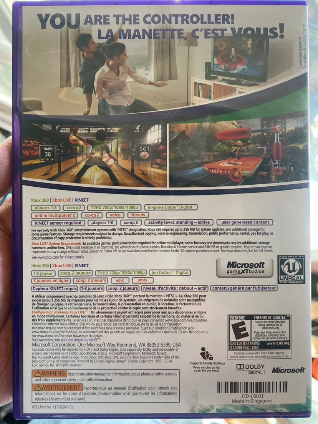 Xbox 360 ⚽️ Kinect Adventures! Game - photo 2