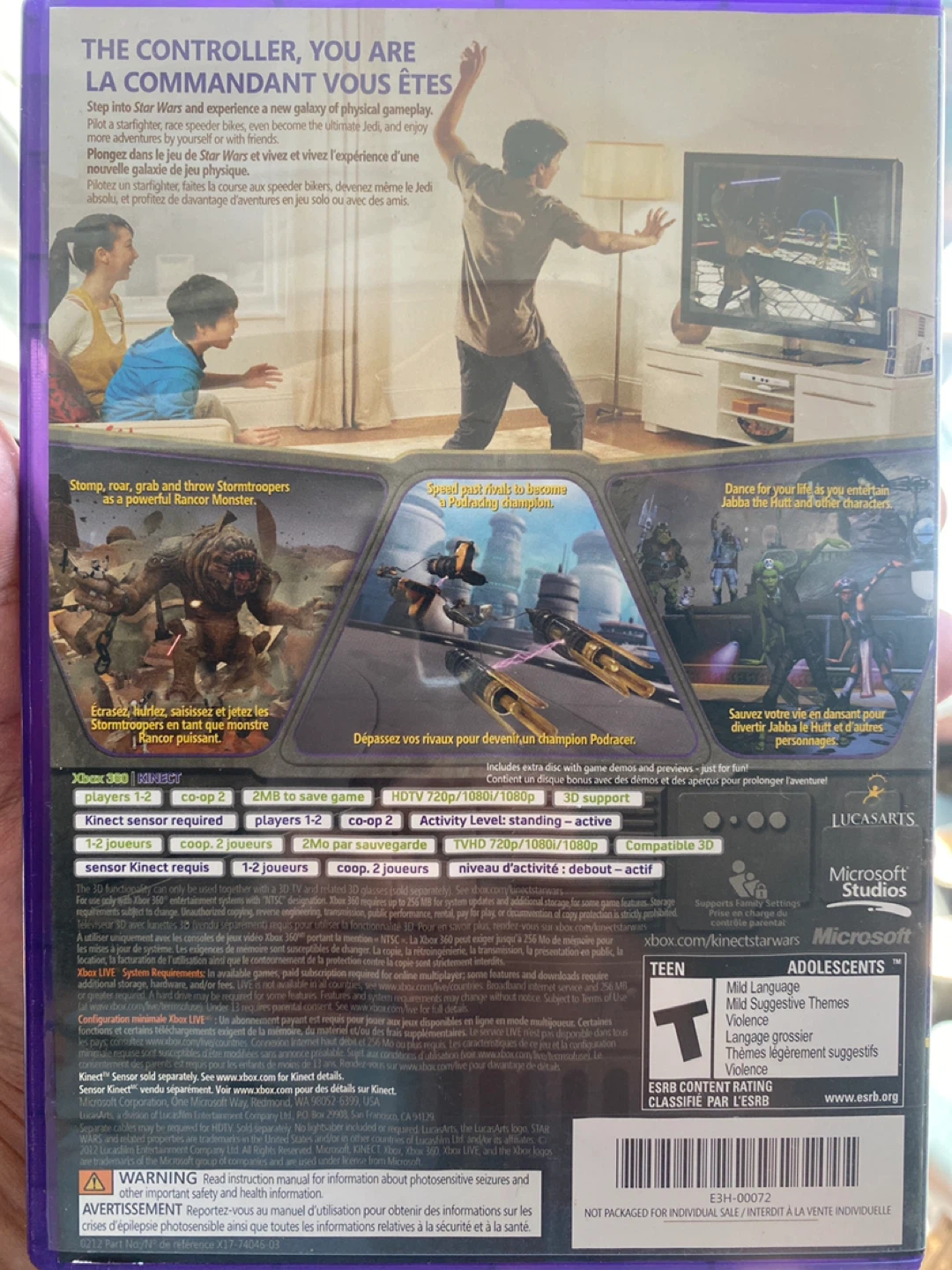 Xbox 360 ⚽️ Kinect Star Wars Video Game - photo 2