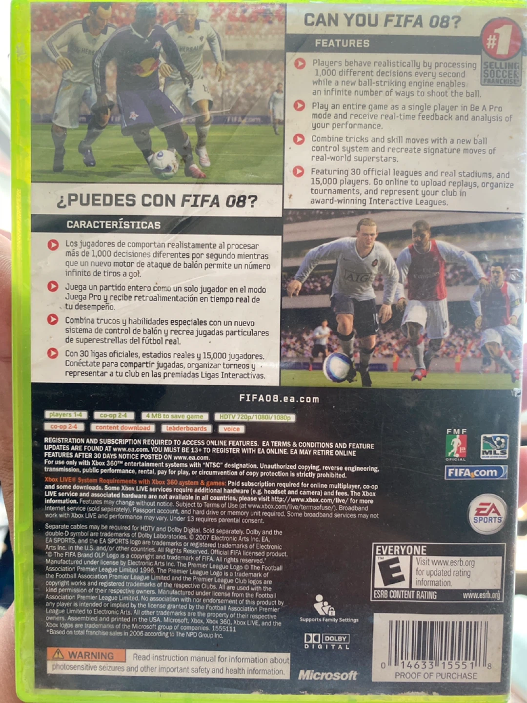 XBOX 360 ⚽️ FIFA 08 Soccer - photo 2