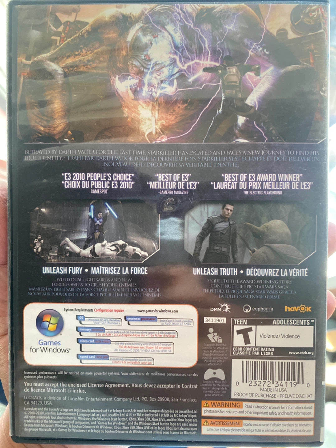 Star Wars: The Force Unleashed II ⚽️ PC DVD Game - photo 2