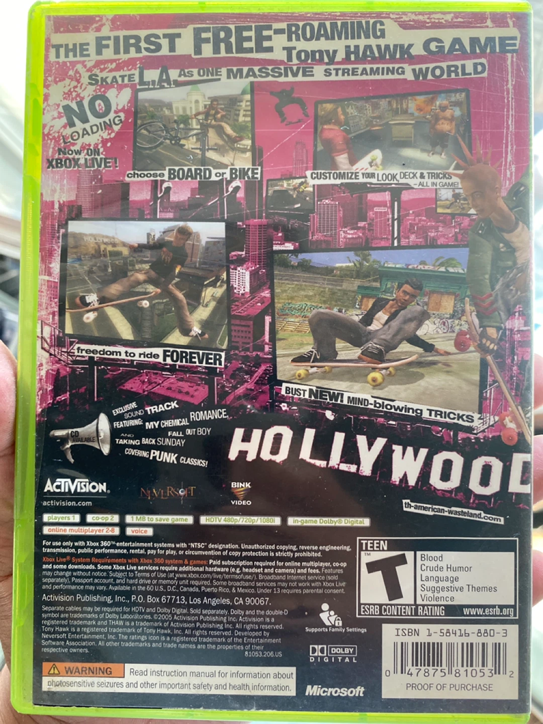 Tony Hawk's American Wasteland ⚽️ Xbox 360 - photo 2