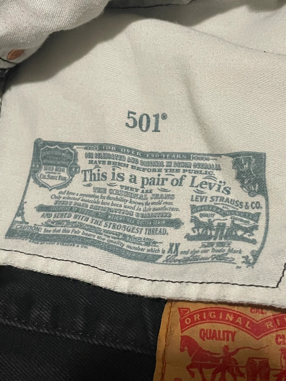 Levi's 501 Jeans - Black - W32 L32 - photo 5