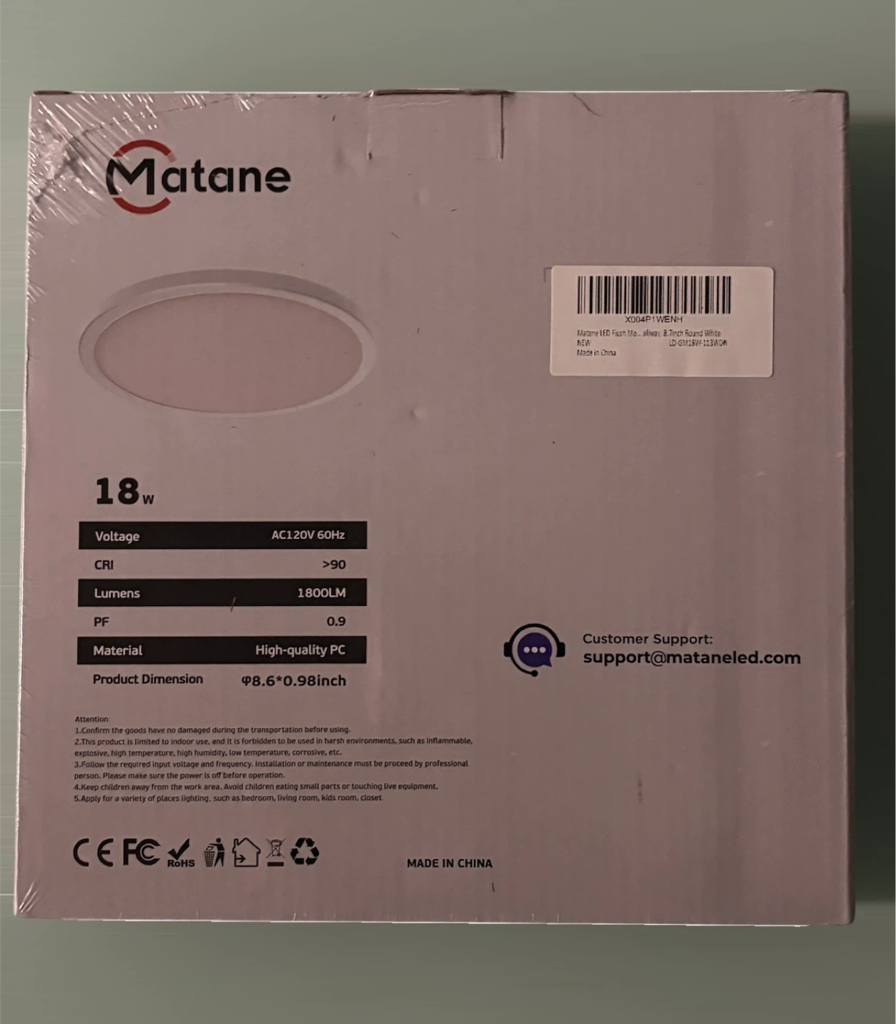 Matane 18W LED Ceiling Light 8.6 Inch ⚽️ - photo 2