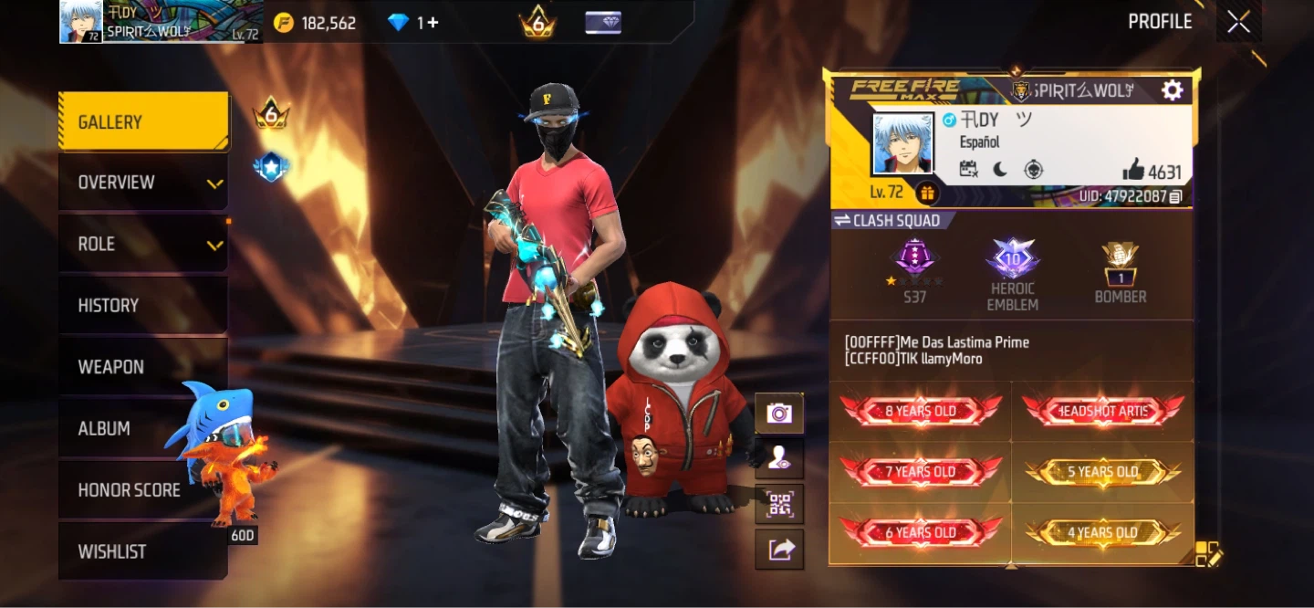 Free Fire Max Account