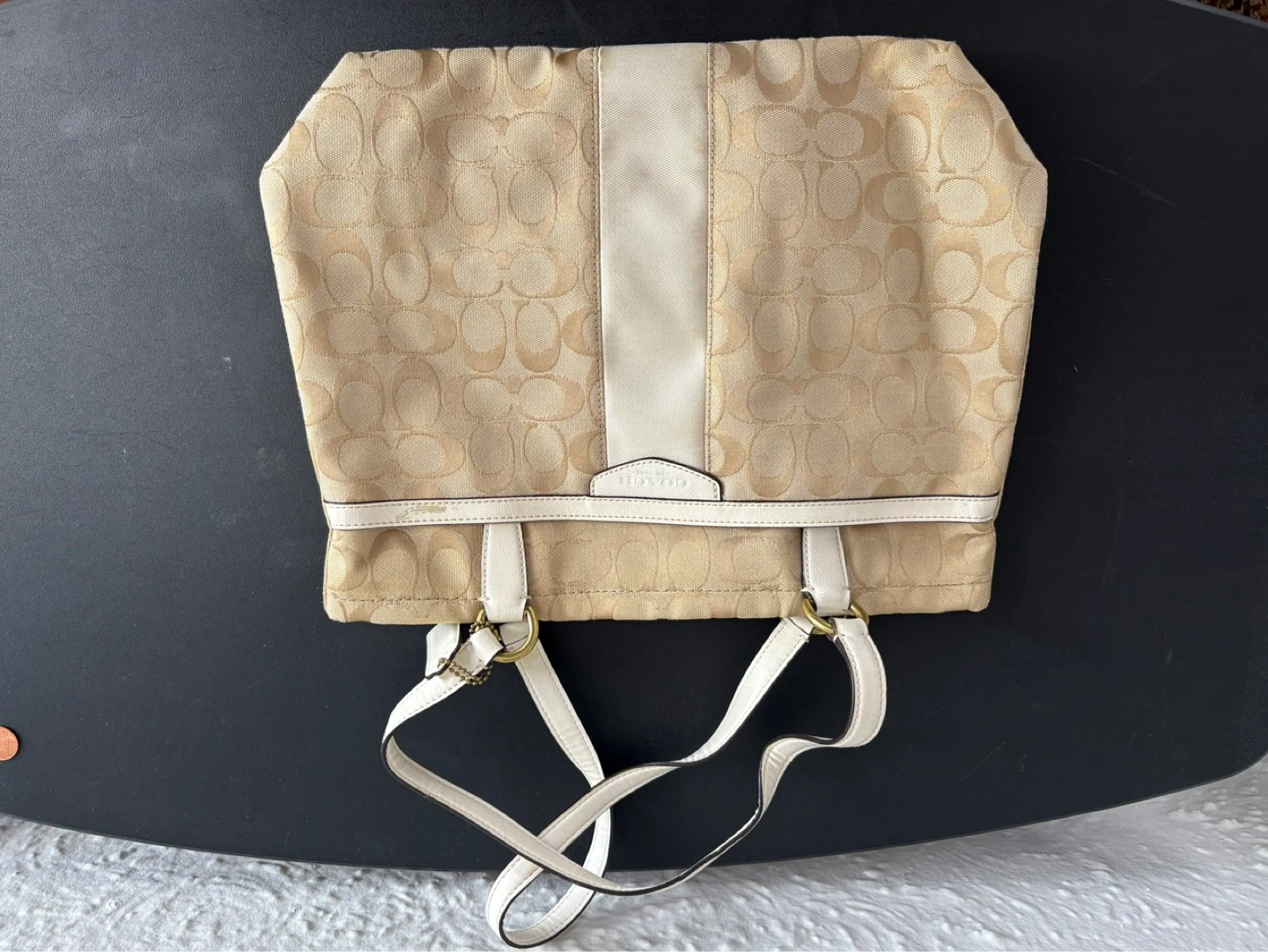 Coach Monogram Canvas Tote Bag