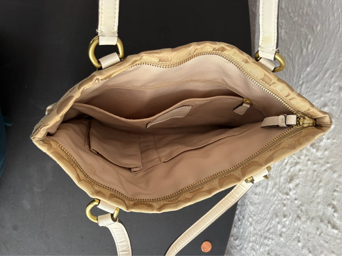 Coach Monogram Canvas Tote Bag - photo 3