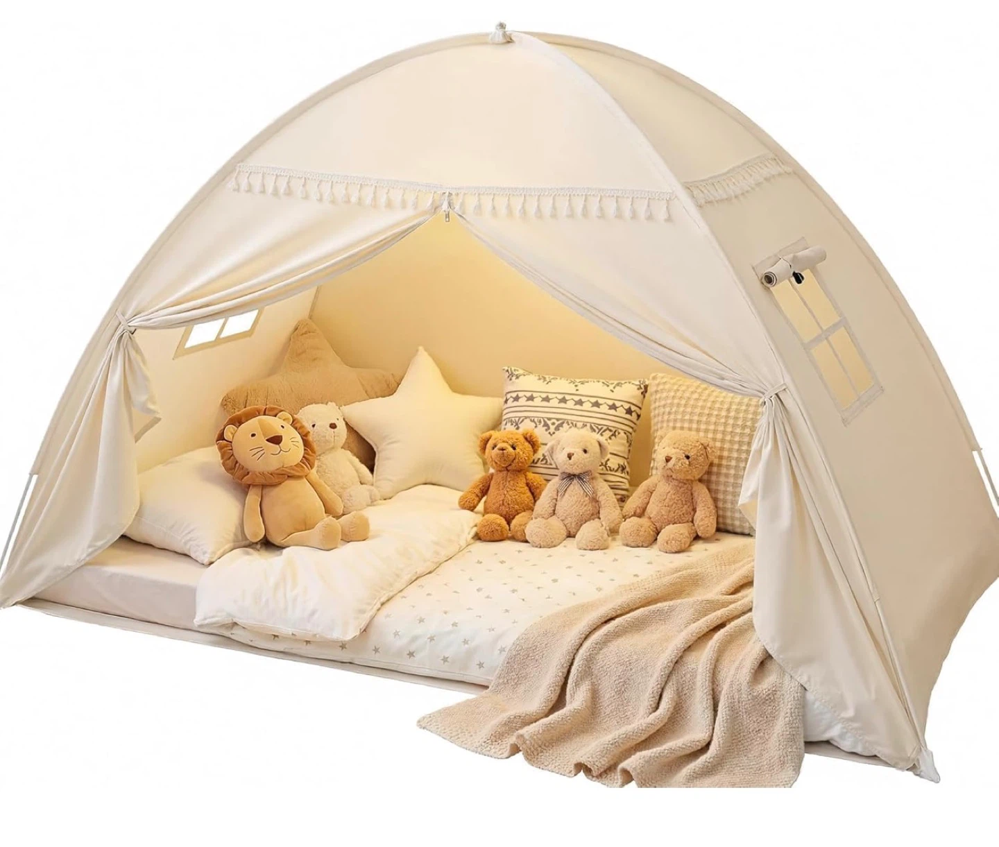 Beige house for children