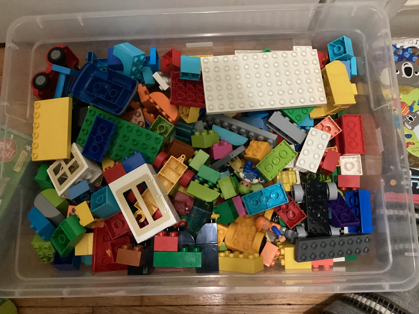 ⚽️Assorted Lego Duolo Building Bricks, container included