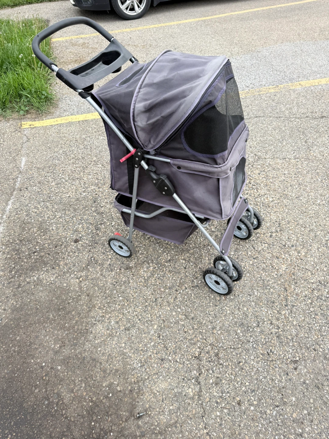Grey Pet Stroller