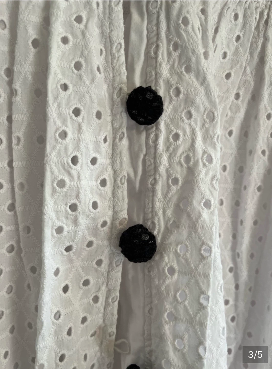 Urban Outfitters White Eyelet Midi Dress ⚽ - photo 3