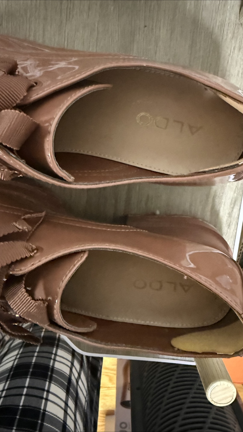 ALDO Brown Patent Lace-Up Oxford Shoes - photo 3