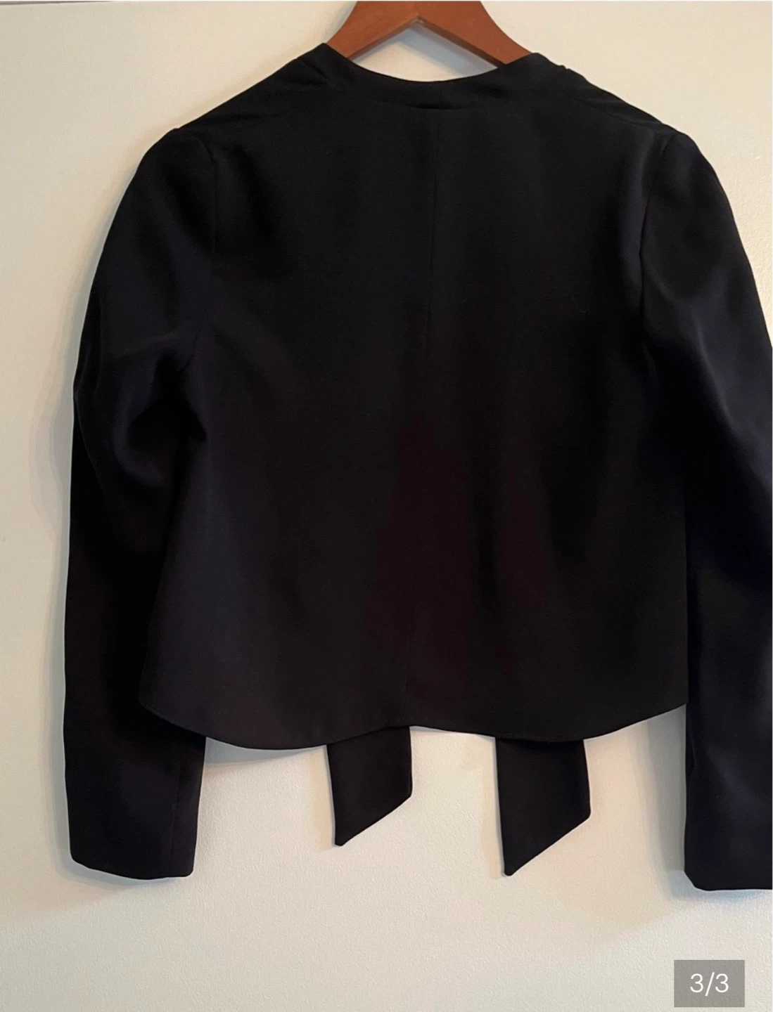 Zara Cropped Front Ties Open Jacket ⚽ - photo 3